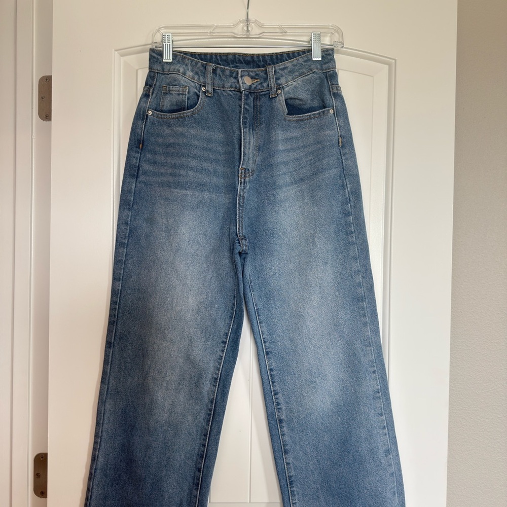 SHEIN Blue Boyfriend Jeans